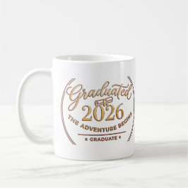 Class of 2026 Adventure Begins / Taza Graduación コーヒーマグカップ