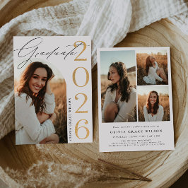 Class of 2026 Arch Photo Graduation Party 招待状