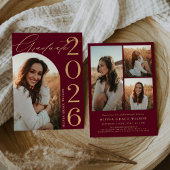 Class of 2026 Arch Photo Graduation Party 招待状