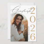 Class of 2026 Arch Photo Graduation Party 招待状 (正面)