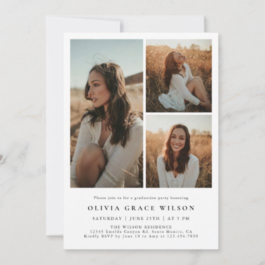 Class of 2026 Arch Photo Graduation Party 招待状 (裏面)