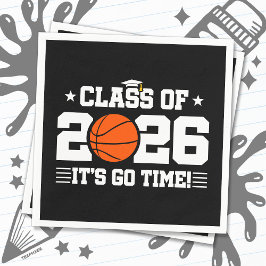 Class of 2026 Basketball Graduation It’s Go Time スタンダードカクテルナプキン