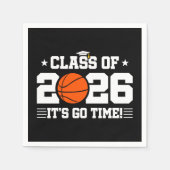Class of 2026 Basketball Graduation It’s Go Time スタンダードカクテルナプキン (正面)