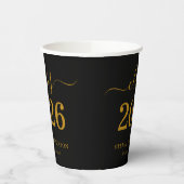 Class of 2026 Black Gold Graduation  紙コップ (左)