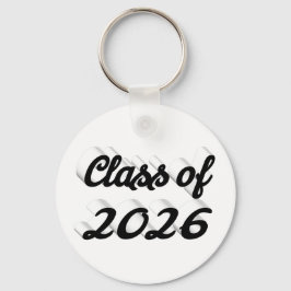 Class of 2026 black script graduation  キーホルダー