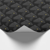 Class of 2026 Black Tassel Dignified Graduation ラッピングペーパー (角)