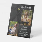 Class of 2026 Black Tassel Dignified Graduation 台座サイン (正面)