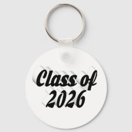 Class of 2026 black text graduation  キーホルダー