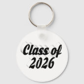 Class of 2026 black text graduation キーホルダー (裏面)