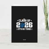 Class of 2026 Blue Cheer Graduation It’s Go Time カード (裏面)