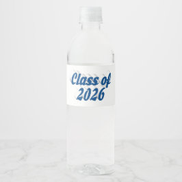Class of 2026 blue text graduation  ペットボトルラベル