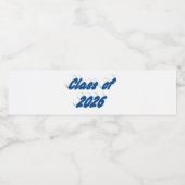 Class of 2026 blue tyoography graduation  ペットボトルラベル (シングルラベル)