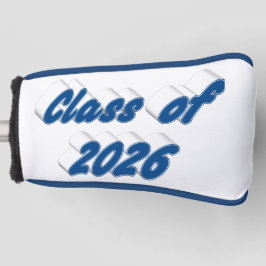 Class of 2026 blue typography graduation  ゴルフヘッドカバー