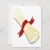 Class of 2026 burgundy text  graduation photo  招待状 (裏面)