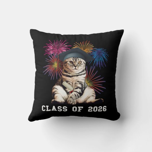 Class Of 2026 Cat Lover クッション (裏面)