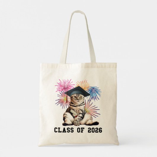 Class Of 2026 Cat Lover トートバッグ (裏面)