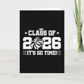 Class of 2026 Cheer Graduation It’s Go Time Quote カード (正面)