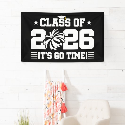 Class of 2026 Cheer Graduation It’s Go Time Quote 横断幕 (インサイチュ)