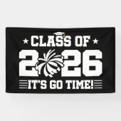 Class of 2026 Cheer Graduation It’s Go Time Quote 横断幕 (横)