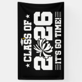 Class of 2026 Cheer Graduation It’s Go Time Quote 横断幕 (縦)
