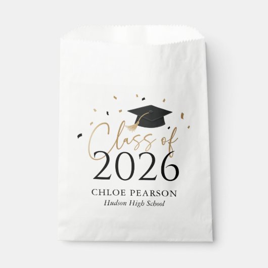 Class of 2026 Confetti Graduation  フェイバーバッグ (正面)