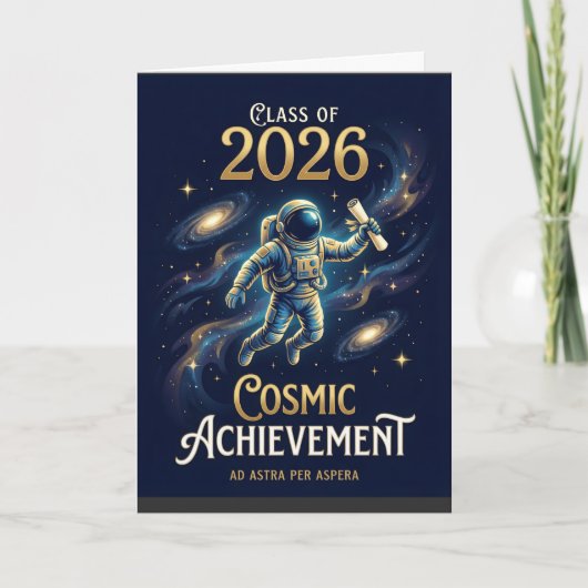 Class of 2026 Cosmic Achievement Graduation カード (正面)
