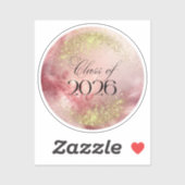 Class of 2026 - Custom Cut Vinyl Sticker (Pink) シール (シート)