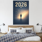 Class of 2026 Custom Name Graduation Decor キャンバスプリント (インサイチュ (寝室))