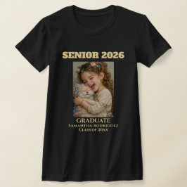 Class of 2026 Custom Photo Graduation T-Shirt Gift Tシャツ