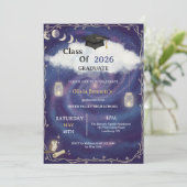 Class of 2026 Die Cut Graduation Invitation Custom 招待状 (スタンド正面)