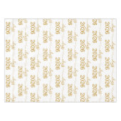 Class of 2026 Elegant Gold Script  テーブルクロス (正面(横))