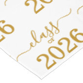 Class of 2026 Elegant Gold Script  テーブルクロス (アングル)