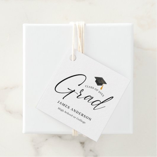 Class of 2026 Elegant Script Graduate フェイバータグ (インサイチュ)