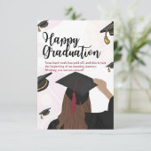 Class of 2026 Female Graduate Congratulations Card 招待状 (スタンド正面)