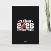 Class of 2026 Football Graduation It’s Go Time カード (裏面)
