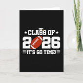 Class of 2026 Football Graduation It’s Go Time カード (正面)
