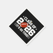 Class of 2026 Football Graduation It’s Go Time スタンダードカクテルナプキン (角)