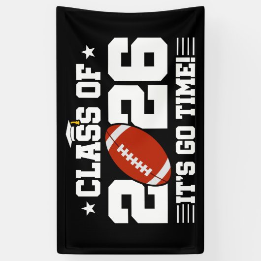 Class of 2026 Football Graduation It’s Go Time 横断幕 (縦)