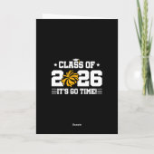 Class of 2026 Gold Cheer Graduation It’s Go Time カード (裏面)
