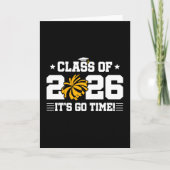 Class of 2026 Gold Cheer Graduation It’s Go Time カード (正面)