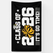 Class of 2026 Gold Cheer Graduation It’s Go Time 横断幕 (縦)