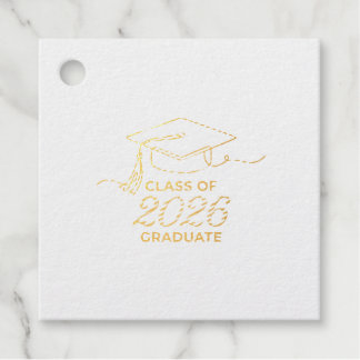 Class of 2026 Gold Foil Tag / Etiqueta Graduación フェイバータグ