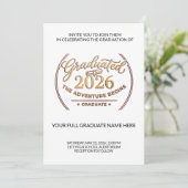 Class of 2026 Gold Invitation | Invitación Oro 招待状 (スタンド正面)