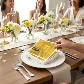 Class of 2026 Golden Photo スタンダードカクテルナプキン