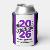 Class of 2026 Grad Cap | Graduate Purple Cooler 缶クーラー (缶正面)