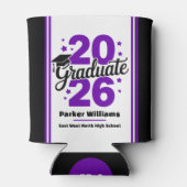 Class of 2026 Grad Cap | Graduate Purple Cooler 缶クーラー (裏面)