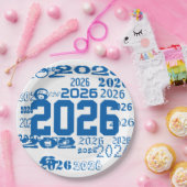 Class Of 2026 Grad Pattern Graduation Year ペーパープレート (パーティー)
