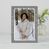 Class of 2026 Grad Sports Card Foil Announcement 箔招待状 (立ち正面)