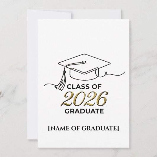 Class of 2026 Graduate / Anuncio de Graduación  案内状 (正面)