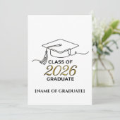 Class of 2026 Graduate / Anuncio de Graduación  案内状 (スタンド正面)